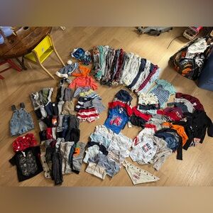 Assorted Baby Boy Clothing Bundle 119 Pieces Size 6 / 6-9 / 9 Months